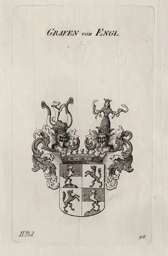 Grafen von Engl. - Engl Wappen Adel coat of arms Heraldik heraldry