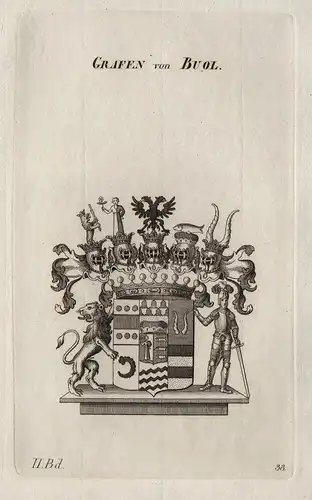 Grafen von Buol - Buol Bul - Bulen Wappen Adel coat of arms Heraldik heraldry