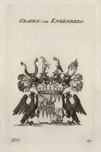Grafen von Enzenberg. - Enzenberg Tirol Wappen Adel coat of arms Heraldik heraldry