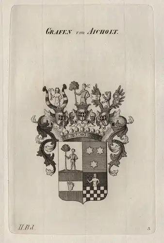 Grafen von Aicholt - Aicholt Wappen Adel coat of arms Heraldik heraldry