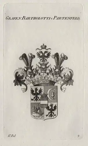 Grafen Bartholotti v. Partenfeld - Bartholotti von Partenfeld Bartolotti-Partenfeld Wappen Adel coat of arms H