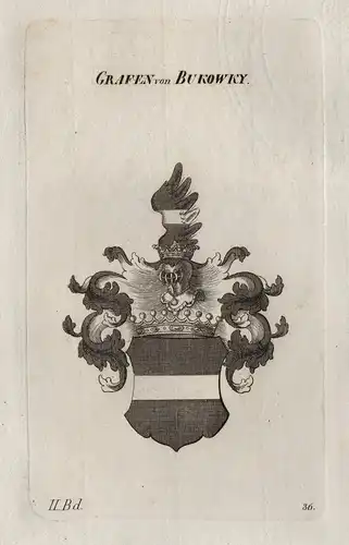 Grafen von Bukowky - Bukowki Wappen Adel coat of arms Heraldik heraldry