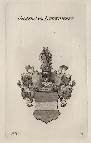 Grafen von Budkowski - Budkowski Wappen Adel coat of arms Heraldik heraldry
