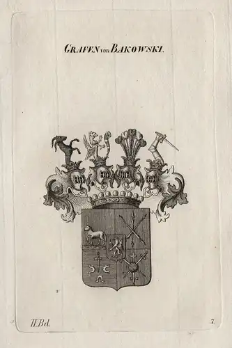 Grafen von Bakowski - Bakowski Wappen Adel coat of arms Heraldik heraldry