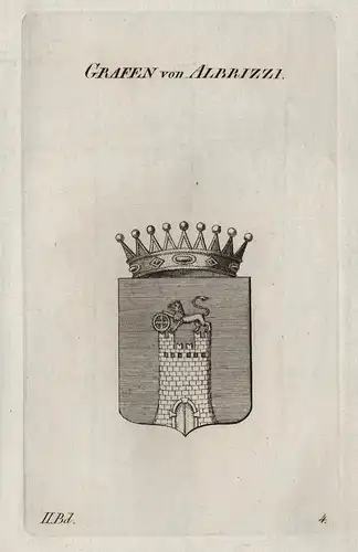 Grafen von Albrizzi - Albizzi Albizi Wappen Adel coat of arms Heraldik heraldry