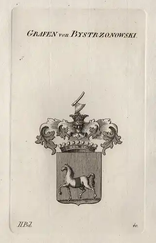 Grafen von Bystrzonowski - Bystrzonowski Wappen Adel coat of arms Heraldik heraldry