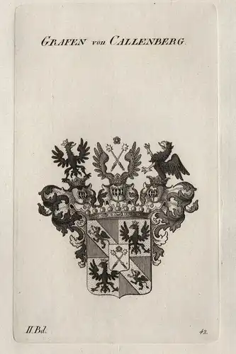 Grafen von Callenberg. - Callenberg Calenberg Wappen Adel coat of arms Heraldik heraldry