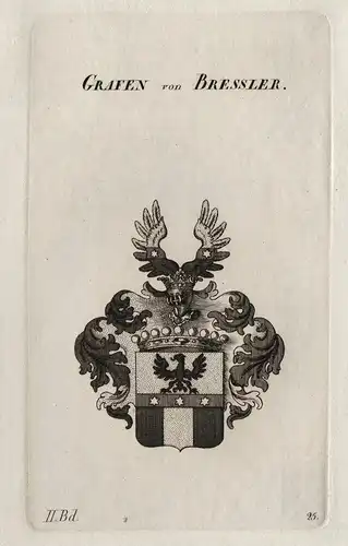 Grafen von Bressler - Bressler Wappen Adel coat of arms Heraldik heraldry