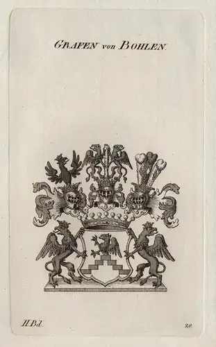 Grafen von Bohlen - Bohlen Wappen Adel coat of arms Heraldik heraldry