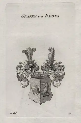 Grafen von Bubna - Bubna Wappen Adel coat of arms Heraldik heraldry