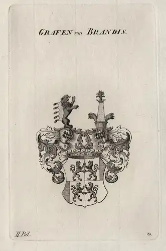 Grafen von Brandis - Brandis Wappen Adel coat of arms Heraldik heraldry