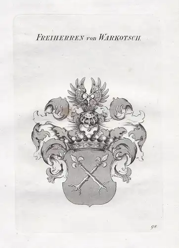 Freiherren von Warkotsch - Warkotsch Wappen coat of arms Heraldik heraldry