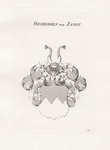 Freiherren von Zandt. - Wappen coat of arms Heraldik heraldry
