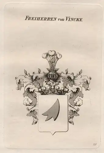 Freiherren von Vincke. - Wappen coat of arms Heraldik heraldry