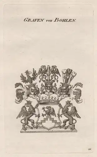Grafen von Bohlen - Bohlen Wappen coat of arms Heraldik heraldry