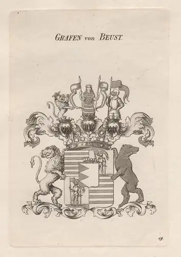 Grafen von Beust - Beust Wappen coat of arms Heraldik heraldry