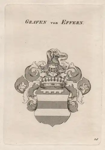 Grafen von Effern - Effern Wappen coat of arms Heraldik heraldry