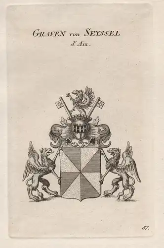 Grafen von Seyssel d'Aix - Seyssel dAix Wappen Adel coat of arms Heraldik heraldry
