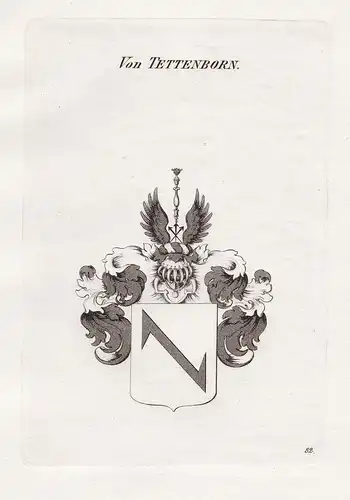 Von Tettenborn. - Tettenborn Wappen coat of arms Heraldik heraldry