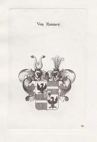 Von Raumer. - Raumer Wappen coat of arms Heraldik heraldry