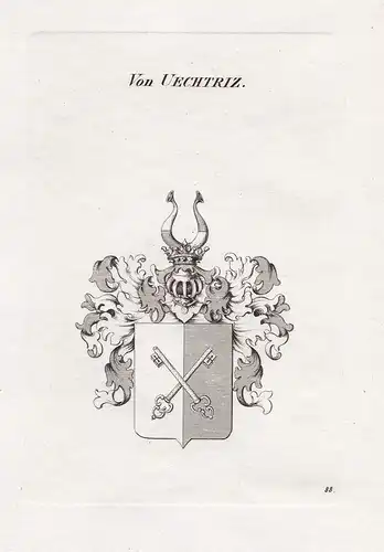 Von Uechtriz. - Uechtriz Wappen coat of arms Heraldik heraldry
