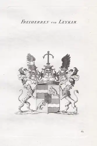 Freiherren von Leykam. - Wappen coat of arms Heraldik heraldry