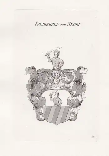 Freiherren von Negri. - Wappen coat of arms Heraldik heraldry