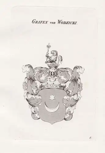 Grafen von Wodzicki. - Wodzicki Wappen coat of arms Heraldik heraldry