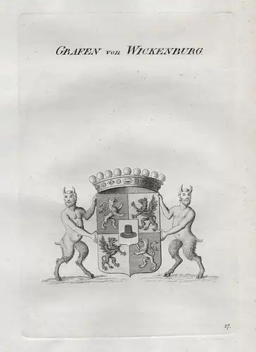 Grafen von Wickenburg. - Wickenburg Wappen Adel coat of arms Heraldik heraldry