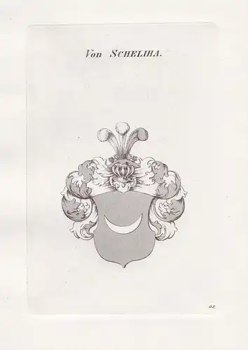 Von Scheliha. - Scheliha Wappen Adel coat of arms Heraldik heraldry