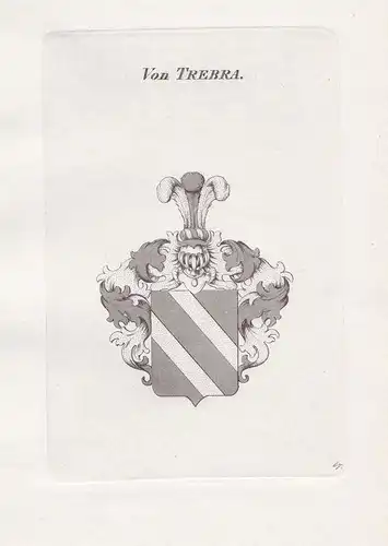 Von Trebra. - Trebra Wappen Adel coat of arms Heraldik heraldry