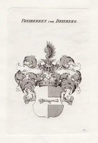 Freiherren von Drieberg. - Drieberg Wappen coat of arms Heraldik heraldry