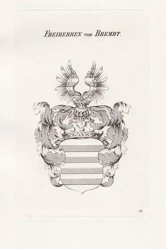 Freiherren von Brembt - Brembt Wappen coat of arms Heraldik heraldry
