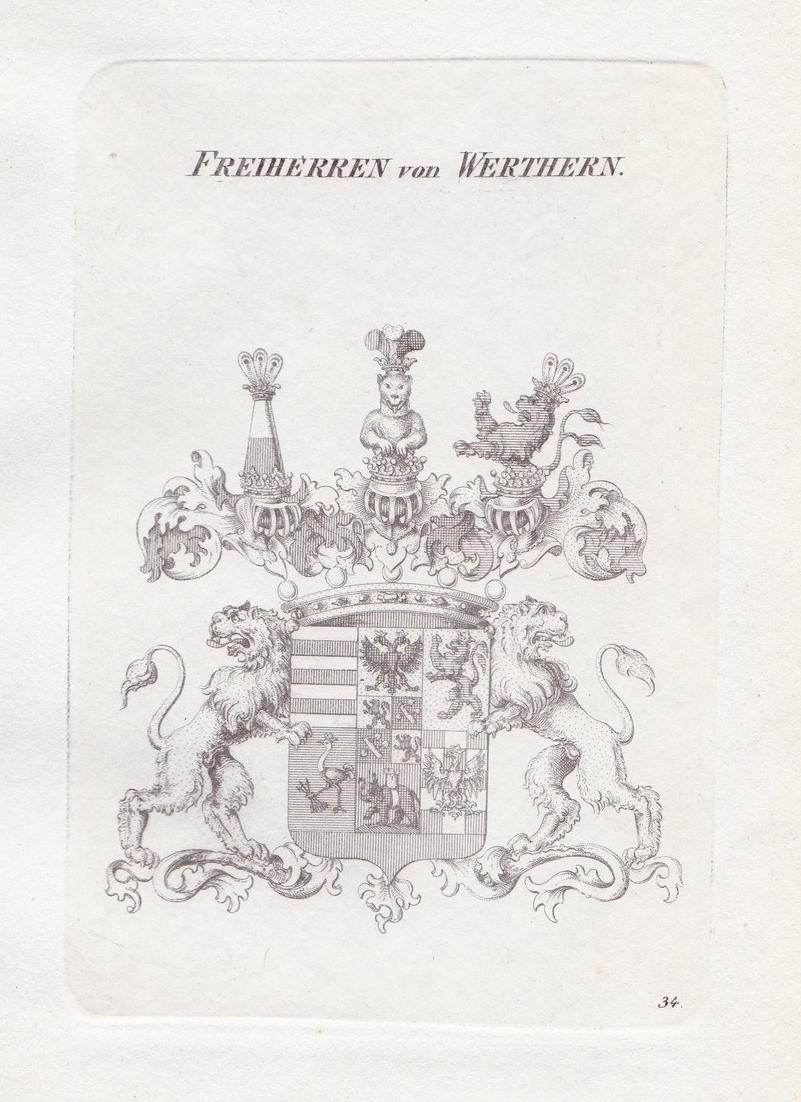 Freiherren von Werthern. Werthern Wappen Adel coat of arms Heraldik