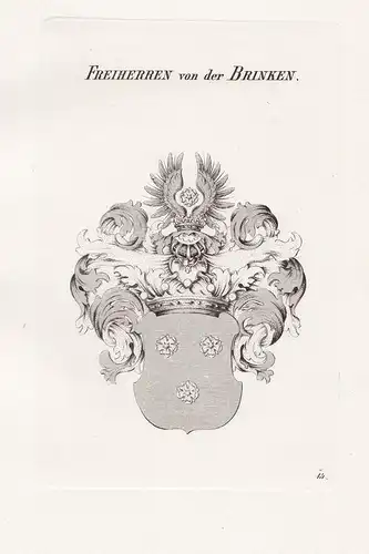 Freiherren von der Brinken - Brincken Brinken Wappen coat of arms Heraldik heraldry