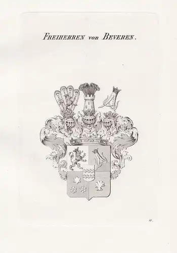 Freiherren von Beveren - Bevern Wappen coat of arms Heraldik heraldry