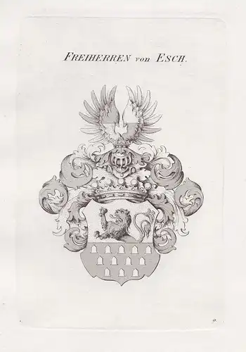 Freiherren von Esch. - Esch Wappen Adel coat of arms Heraldik heraldry