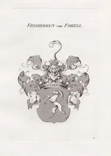 Freiherren von Forell. - Forell Wappen Adel coat of arms Heraldik heraldry