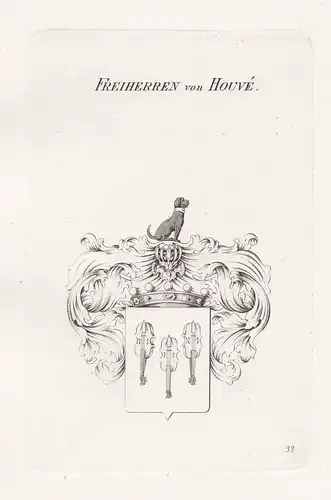 Freiherren von Houvé - Houvé Wappen coat of arms Heraldik heraldry