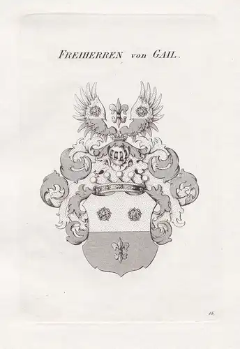 Freiherren von Gail. - Gail Wappen Adel coat of arms Heraldik heraldry