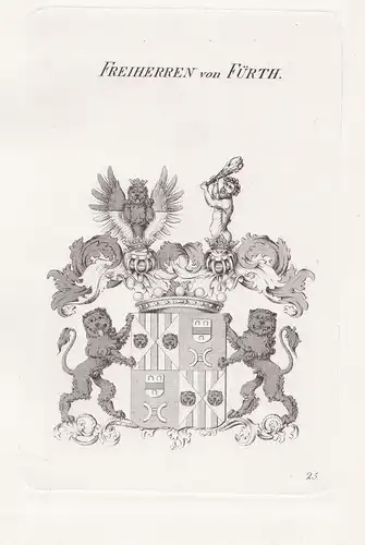 Freiherren von Fürth - Fürth Wappen coat of arms Heraldik heraldry