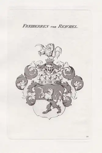 Freiherren von Reichel. - Reichel Wappen Adel coat of arms Heraldik heraldry