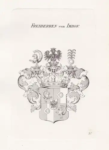 Freiherren von Imhof - Imhoff Imhof Wappen coat of arms Heraldik heraldry