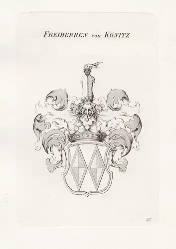 Freiherren von Könitz - Könitz Wappen coat of arms Heraldik heraldry