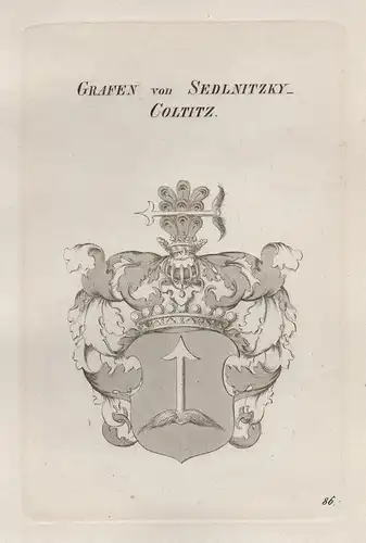 Grafen von Sedlnitzky-Coltitz - Sedlnitzky von Choltitz Sedlnitzký z Choltic Sedlnictí z Choltic Wappen coat o