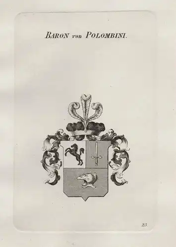 Baron von Polombini - Baron Polombini Wappen coat of arms Heraldik heraldry