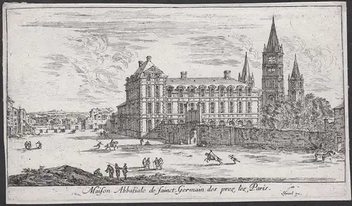 Maison Abbatiale de Sainct Germain des pres lez Paris. - Paris Abbaye de Saint-Germain-des-Pres