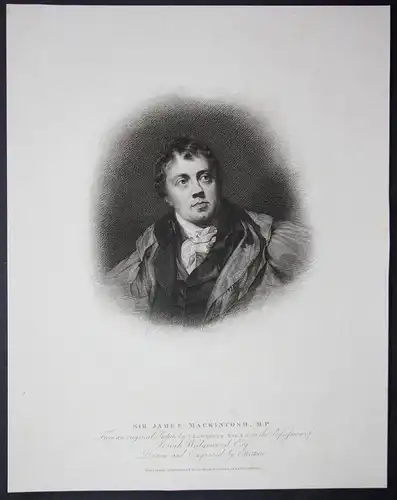 Sir James Mackintosh, M. P. - James Makintosh Scottish jurist politician Whig philosopher Portrait