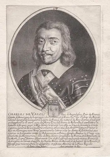 Charles de Valois... - Charles de Valois, duc d'Angouleme (1573-1650) Auvergne Portrait
