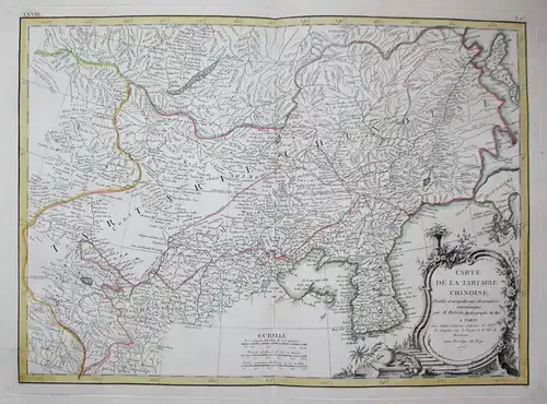 Carte de la Tartarie Chinoise. - China Korea Asia Asien Mongolia Tartary
